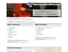 Tablet Screenshot of cheltenhamheattreat.co.uk